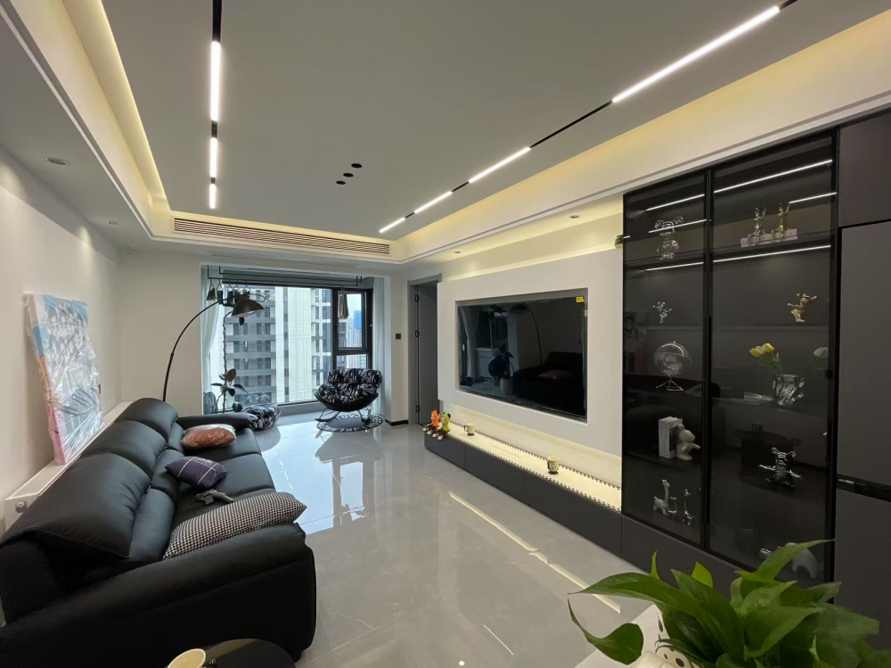 85平黑色系现代风装修风格