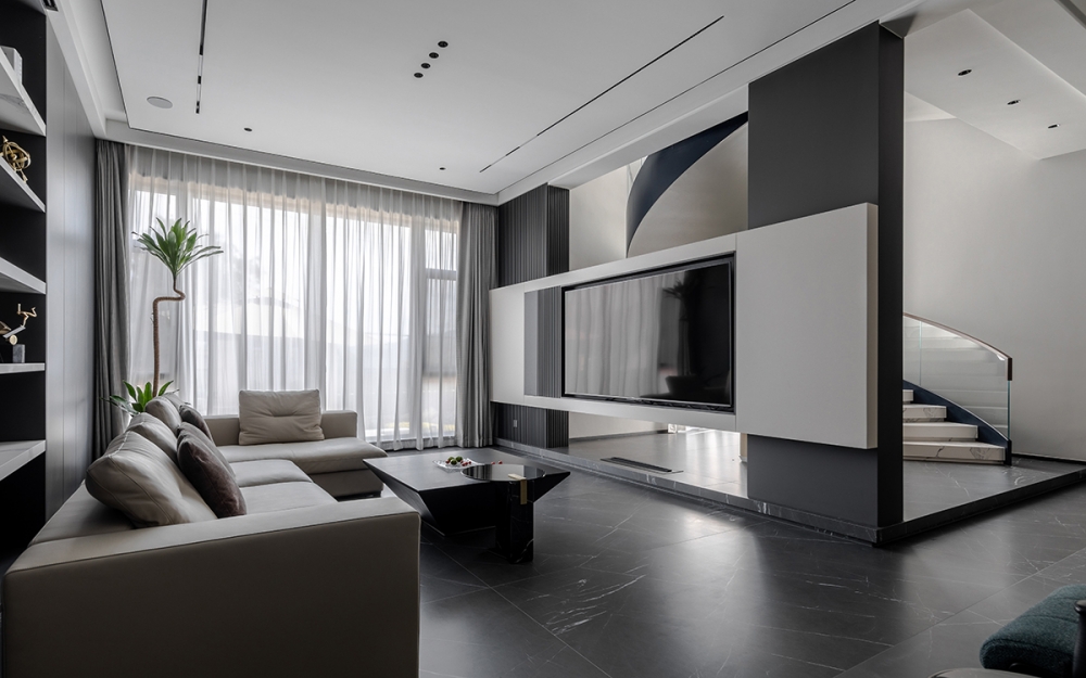 200平现代风格装修效果图