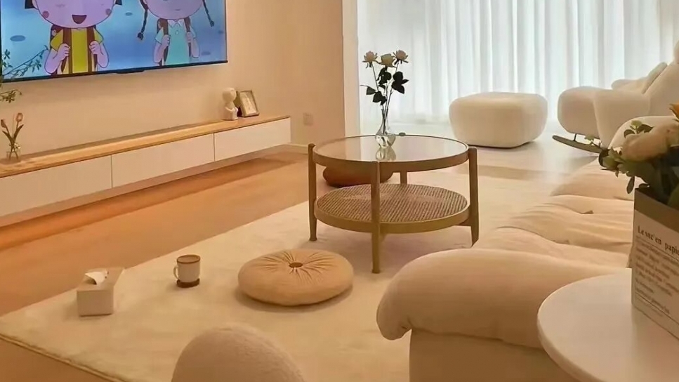 浦东68㎡小户型奶油风格