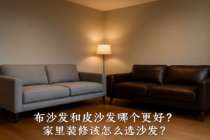 布沙发和皮沙发哪个更好？家里装修该怎么选沙发？