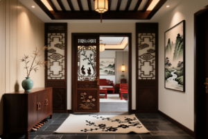 中式风格玄关该怎么装修？中式玄关装修设计要点