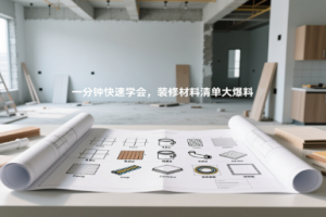 一分钟快速学会，装修材料清单大爆料