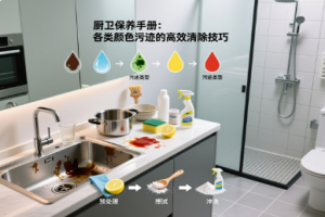 厨卫保养手册：各类颜色污迹的高效清除技巧