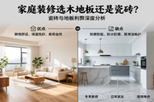 家庭装修选木地板还是瓷砖？瓷砖与地板利弊分析