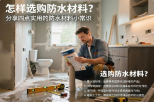 怎样选购防水材料？分享四点实用的防水材料小常识