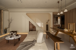 兄弟实景新作丨155㎡自然风洋房底跃设计