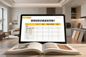 装饰材料价格表如何做？不同区域装修材料费用明细清单