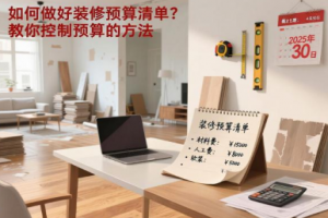 如何做好装修预算清单？教你控制预算的方法
