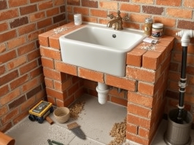 手把手教你砌筑台盆：从砖体结构到下水安装全解析