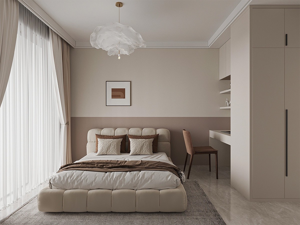 145平三室现代新极简装修效果图