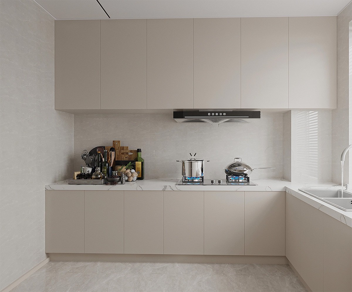 145平三室现代新极简装修效果图