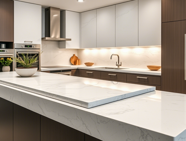 橱柜台面怎么挑？从石英石到岩板的材质特性与适用场景分析