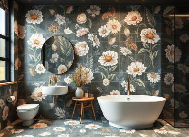 原来花砖还能这样玩？从墙面到卫浴的N种创意用途，轻松惊艳空间