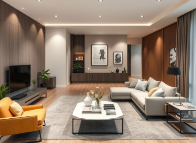 客厅设计美学与实用结合：装修技巧、风格打造及动线规划全攻略