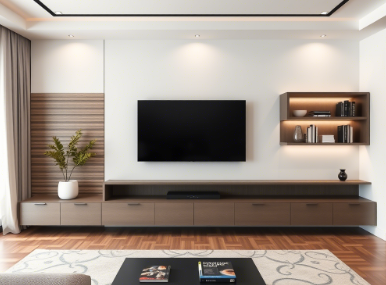 电视吊柜值得装吗？当下流行的新式吊柜设计推荐
