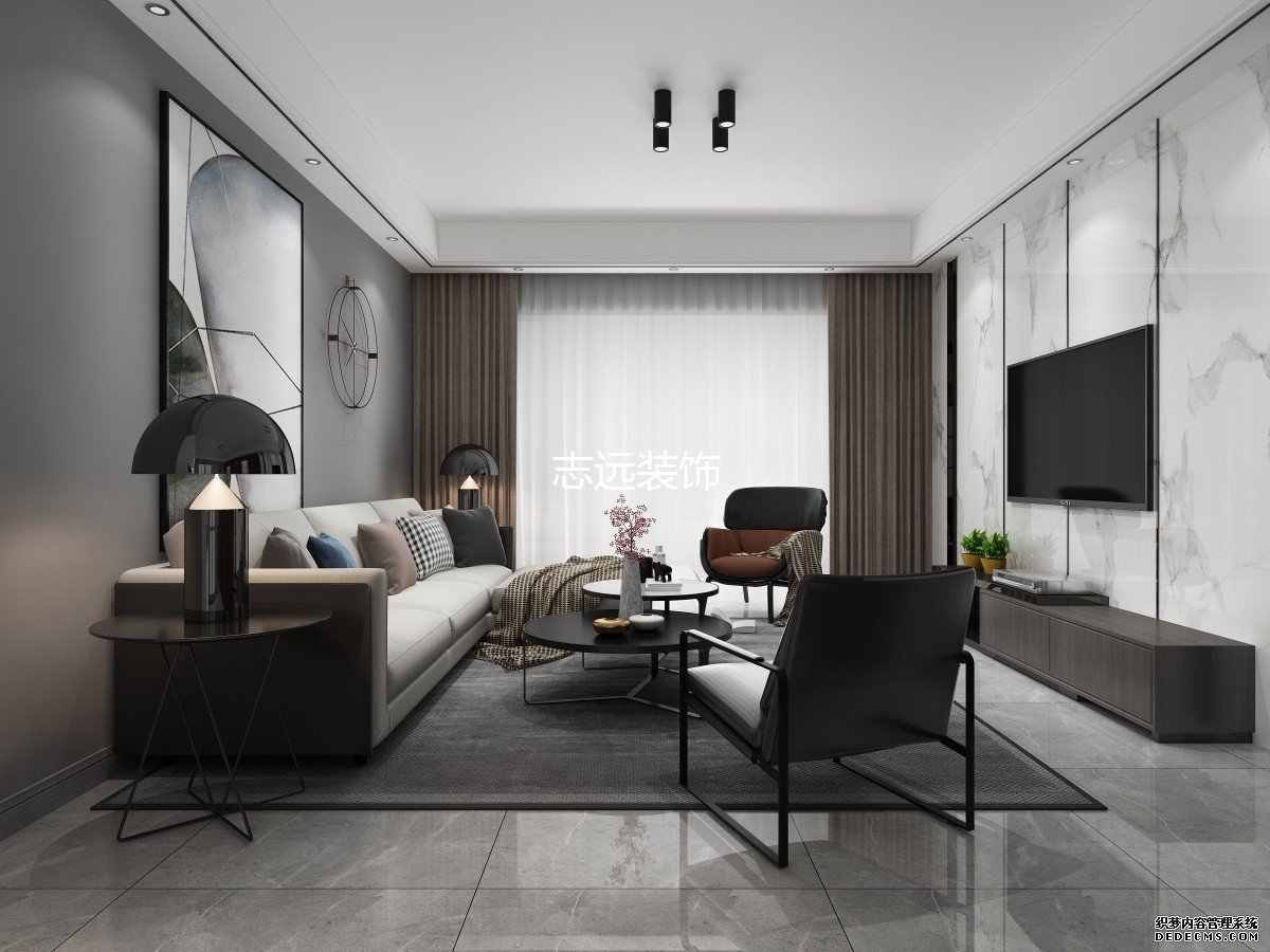 锦花苑98平方现代简约风格