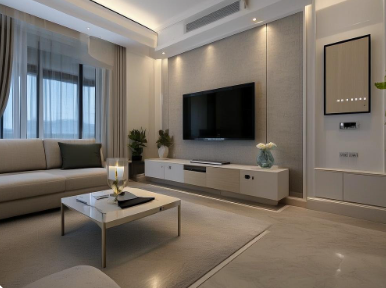 简约风电视墙怎么装更出彩？插座与电视柜的搭配技巧