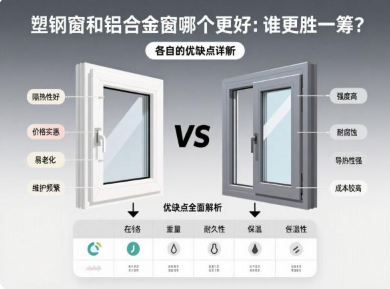 塑钢窗和铝合金窗哪个更好？各自的优缺点详解