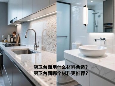厨卫台面用什么材料合适？厨卫台面哪个材料更推荐？
