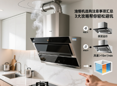 油烟机选购注意事项汇总，3大攻略帮你轻松避坑