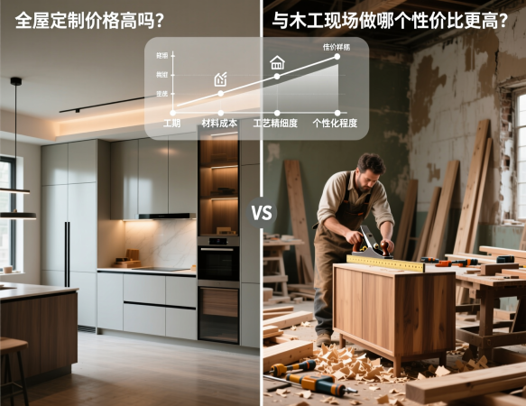全屋定制价格高吗?与木工现场做哪个性价比更高? 全屋定制价格高吗?与木工现场做哪个性价比更高?