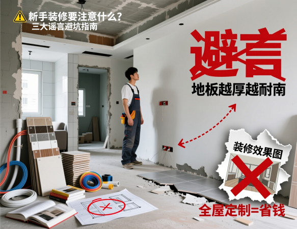 新手装修要注意什么？四大谣言避坑指南