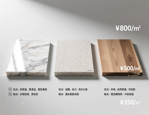 3种飘窗台面材料对比：优缺点及价格一览