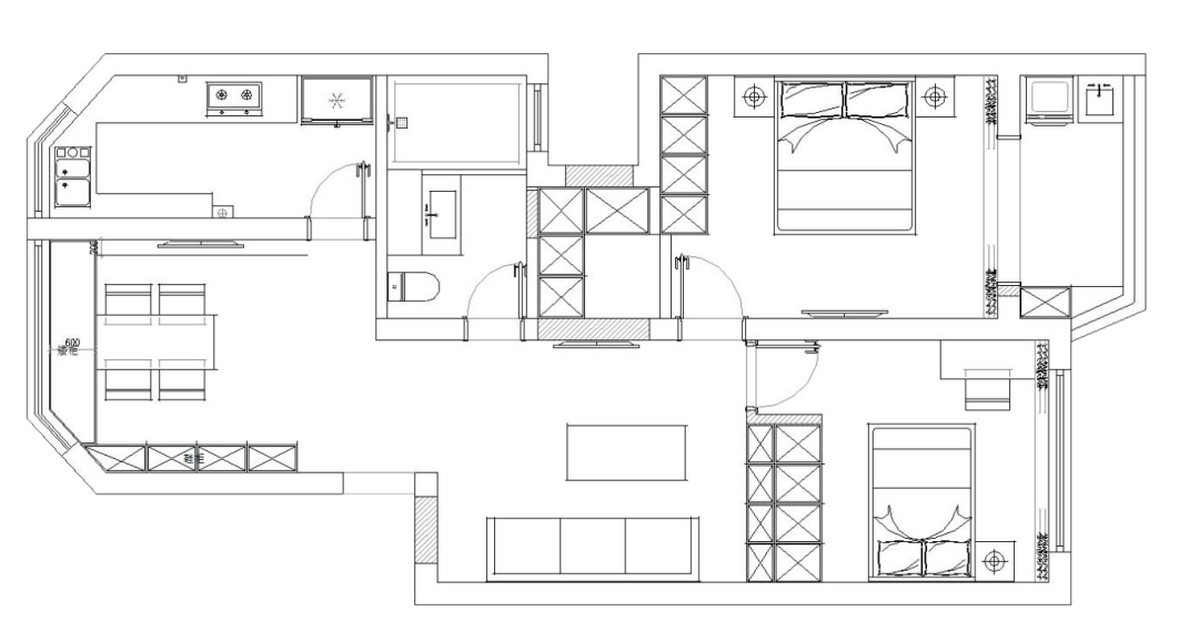 双阳一村90㎡老房改造案例