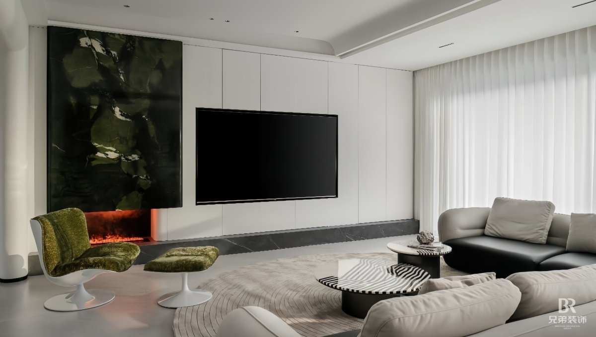 白鹭湾429㎡现代轻奢别墅设计案例